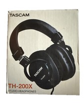 Tascam TH-200X Studio Headphones Padded Over Ear Black Excellent Tested