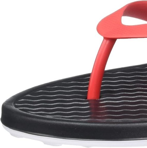 Chanclas Nike para hombre en cubierta CU3958-007 negras/blancas-rojas universitarias 7 - Imagen 4 de 5