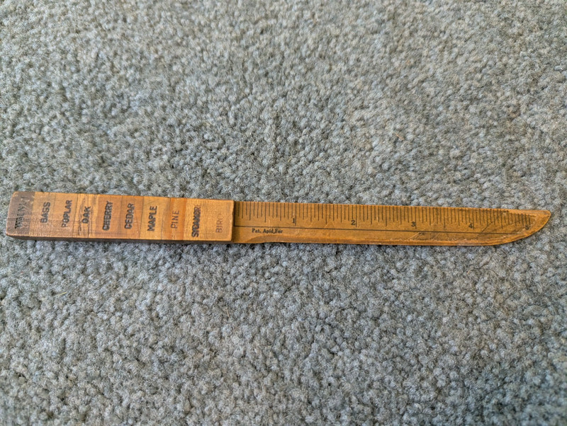 WOODEN LETTER OPENER mid century including variety of wood types