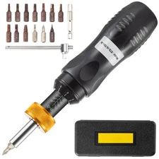 Adjustable Torque Screwdriver 1/4" Hex 10-70 in/lb W/1 in-lb Increment