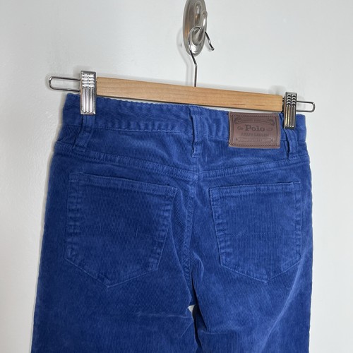 Polo Ralph Lauren Boys Corduroy Pants Blue Size 10 Straight Leg Preppy Academia - Picture 6 of 7