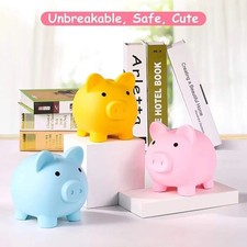 Piggy Bank, Coin Bank for Boys and Girls, Children's Plastic Shatterproof Money