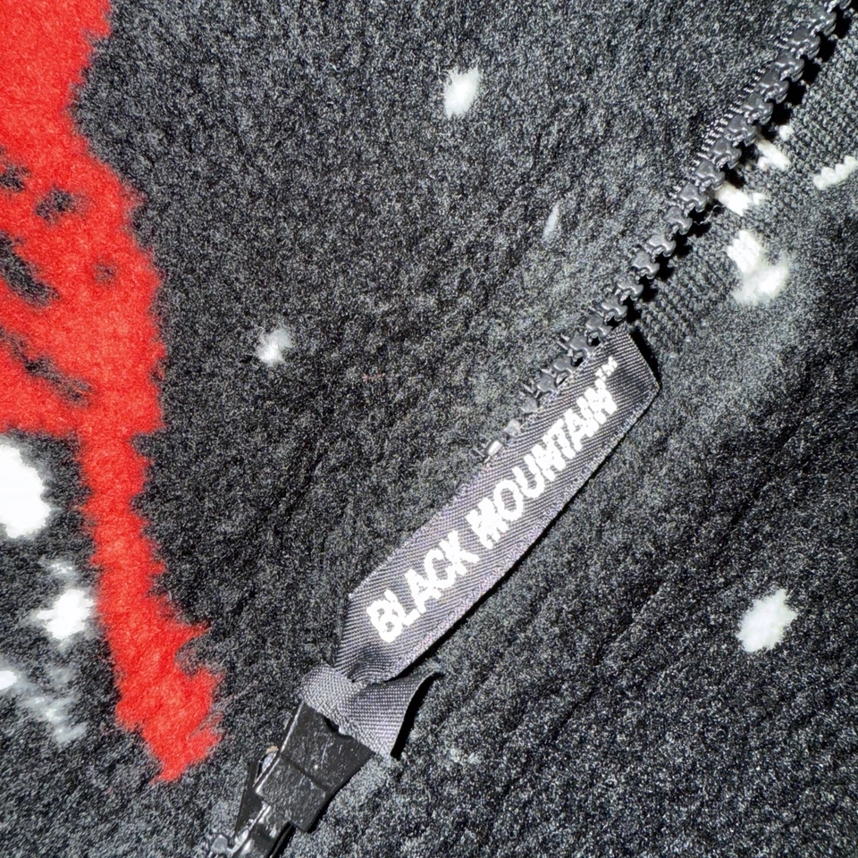 Chaqueta polar de colección para mujer negra montaña exterior cremallera con bolsillos talla M Cardinal Bird Foto 4 de 4