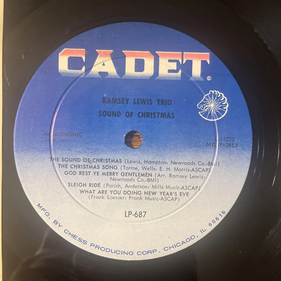 The Ramsey Lewis Trio / Sound Of Christmas LP Cadet Stereo Holiday Jazz VG- Foto 3 de 4