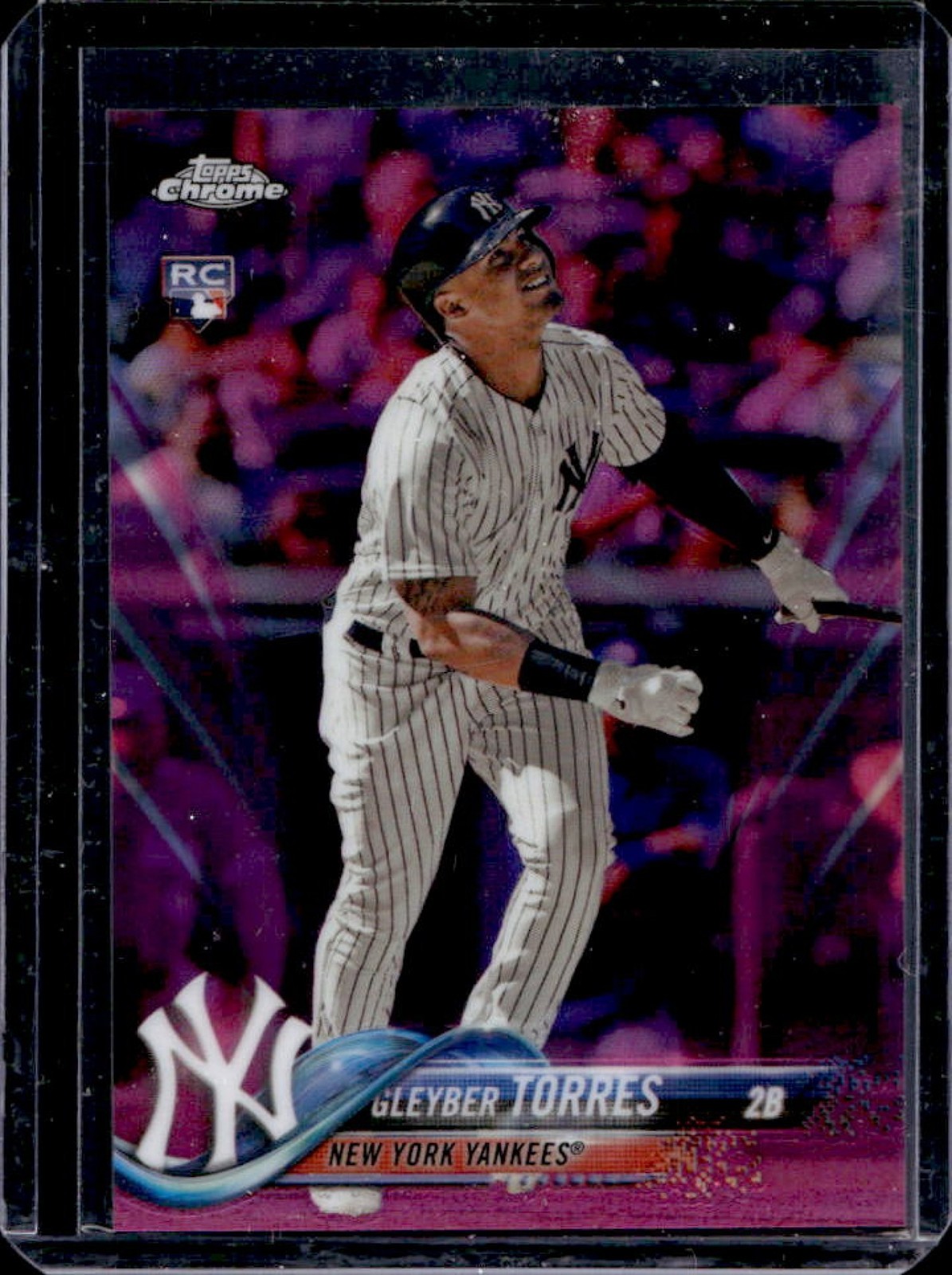 2018 Topps Chrome Update Gleyber Torres RC Pink Refractor #HMT9 Yankees