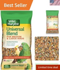 Nutritious 10 lb Universal Bird Blend for Cockatiels  Parrots - All Life Stages