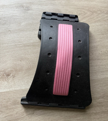 Adjustable Back Brace, One Size, Black/Pink - Posture Support Stretcher