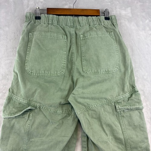 We The Free Slouchy Utility Cargo Wide Leg Hose Gr. M Grün Baumwolle Free People - Bild 12 von 14