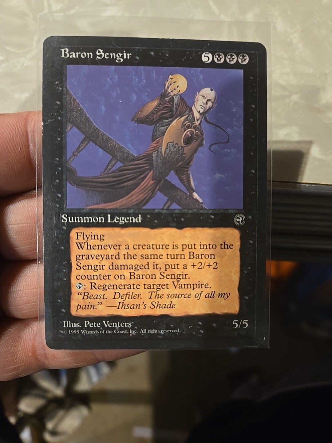 MTG Homelands  - Baron Sengir Lp  Check Pics