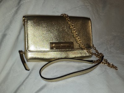 Zac Posen Women's Gold Leather Crossbody Bag