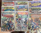 Spider-Man Comics Lot Of 9  202,206,219,222,223,233 +Annuals 13,14,15