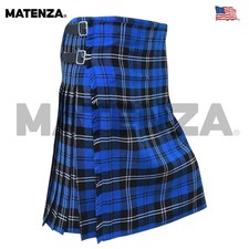 Ramsay Blue Tartan Kilt   8 Yard  5 Yard 16oz Acrylic Wool By Matenza Store