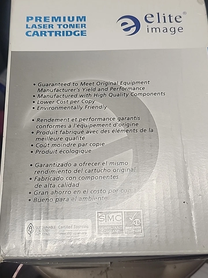 Elite Image ELI76159 Black High Yield Toner Cart- New For Dell 593-BBBJ 8PTH4 - Image 2 of 4