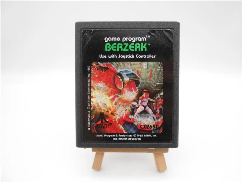 Atari 2600 BERZERK Spiel Game Vintage Retro /R29F2