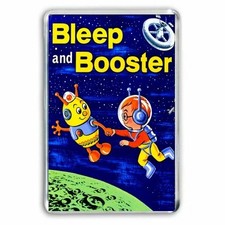 RETRO KIDS TV- Who remembers BLEEP and BOOSTER - JUMBO FRIDGE MAGNET