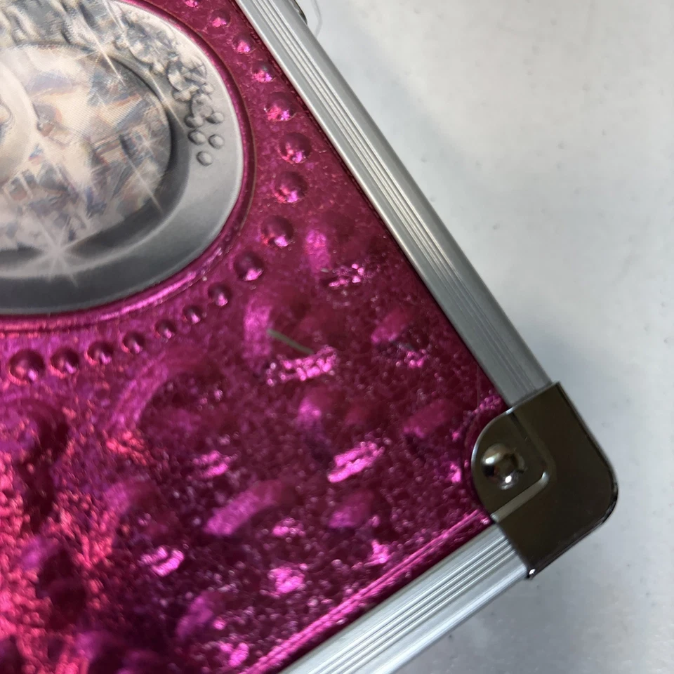 NUEVO Vaultz ROSA CORAZÓN BLOQUEO Caja de Lápices con LLAVE 5 x 8,25 x 2,5"  Foto 2 de 3