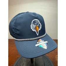 Pukka Jailbird Navy Blue Eagle Patch Rope Golf Hat UPF 50 Sun Protection NWT