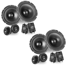 (2-Pairs) NVX NSP65KIT 400W 6.5" N-Series 2-Way Component Speakers