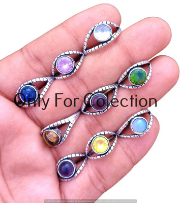 Opalite & Mix Gemstone 925 Sterling Silver Plated Rings Lot Fastival Jewelry