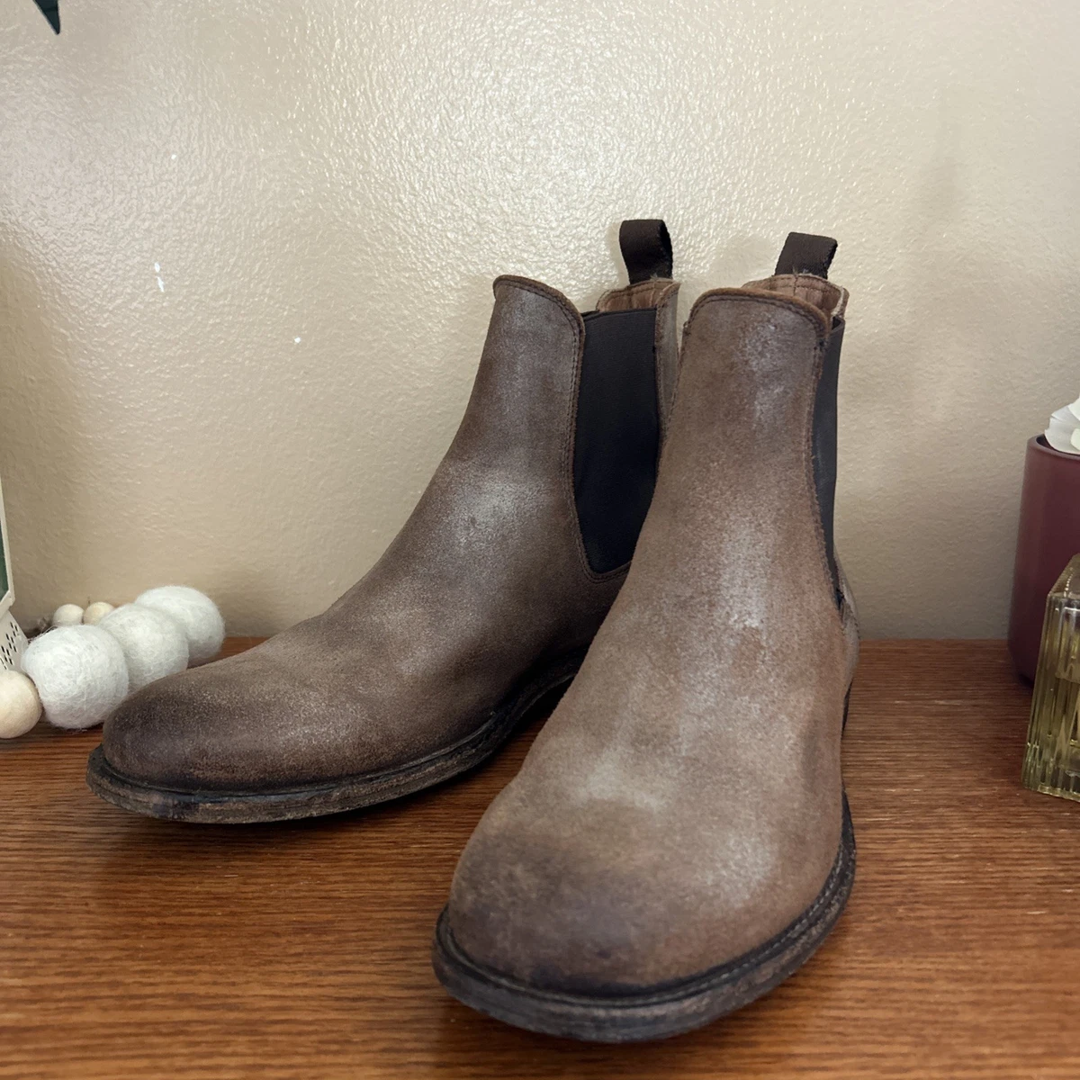 Frye Chelsea A9 Boot Gray little distress‎ 11.5 Frye Men main image 4