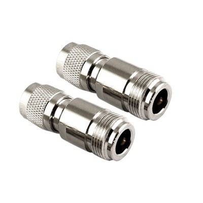 2x Galvanized Plated TNC Male To N Type Female RF Coaxial Adapter Connector