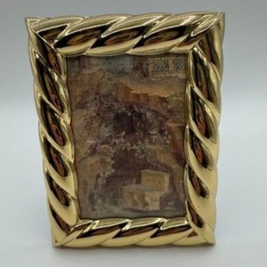 Gold Rope Frame 6.5" x 5.5" frame 3" x 4.5" picture photo Western