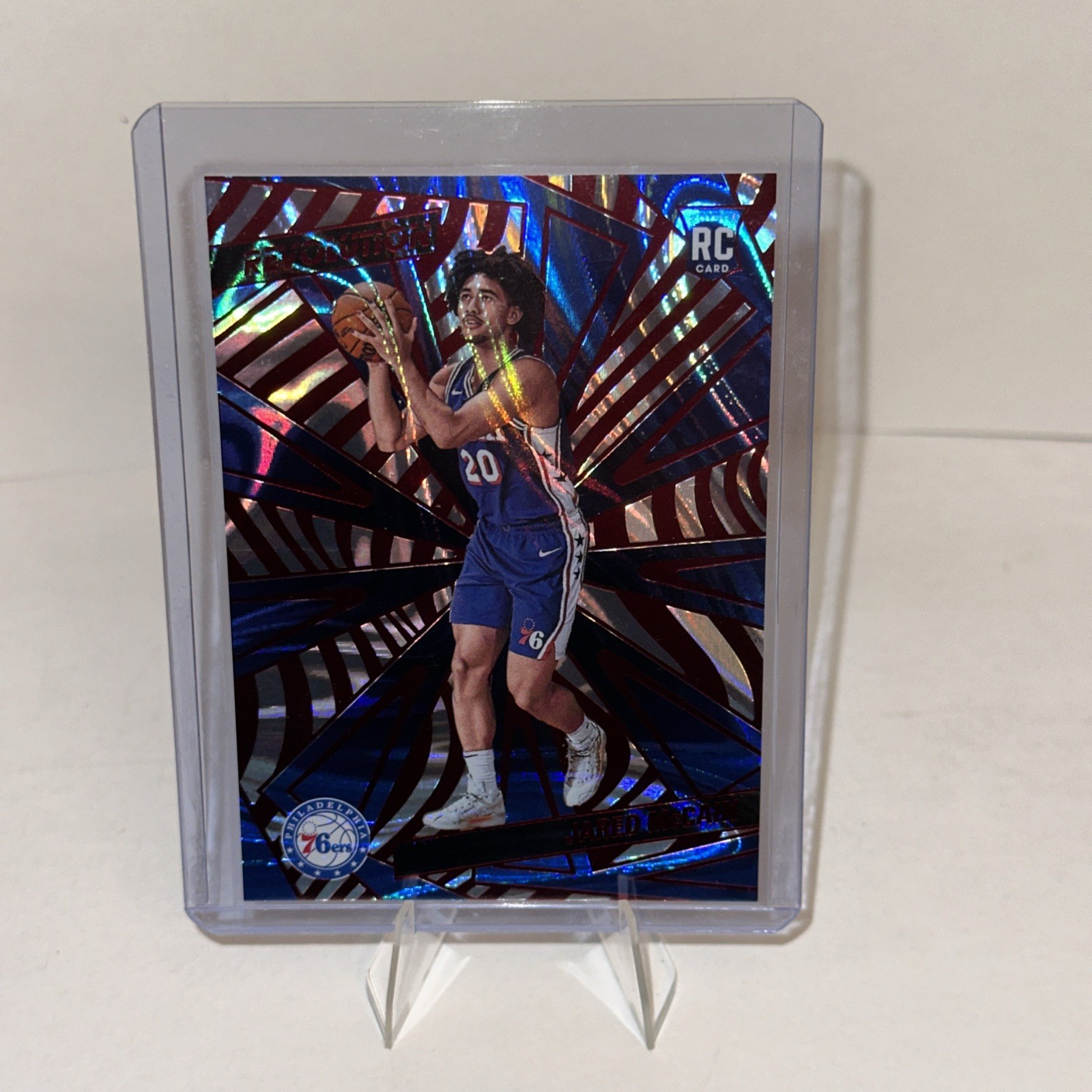 2024-25 Panini Revolution - Rookies Jared McCain #124 Red Swirl (RC)