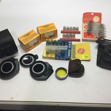 vtg camera accessories lot .