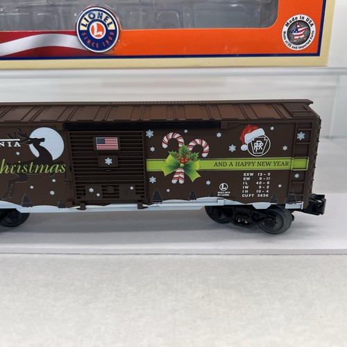 Lionel 1901460 TCA 2019 Pennsylvania Christmas Boxcar O Gauge NEW Club Car PRR - Picture 8 of 15