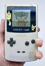 Nintendo Gameboy Color Console - Pokemon Gold/Silver Limited Edition. Incl Cover