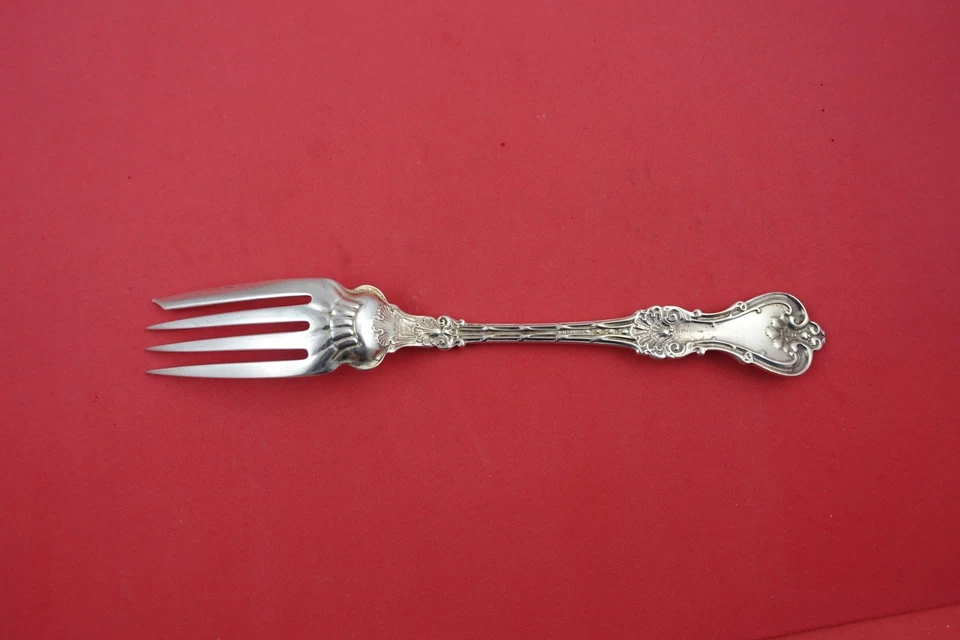 King Edward by Whiting Sterling Silver Cold Meat Fork 9 1/8" - Image 2 of 2