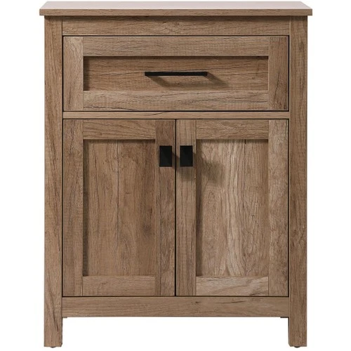 Elegant Lighting SC012430NT Adian Natural Oak Bathroom Storage Cabinet - Picture 1 of 11