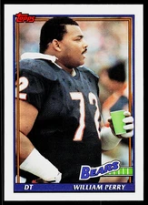 William Perry, 1991 Topps, #161, Chicago Bears,