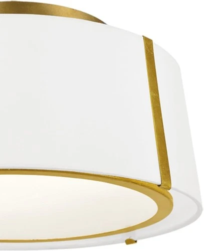 Crystorama Lighting Group FUL-905 Fulton 3 Light 18"W Semi-Flush - Gold - Picture 2 of 10