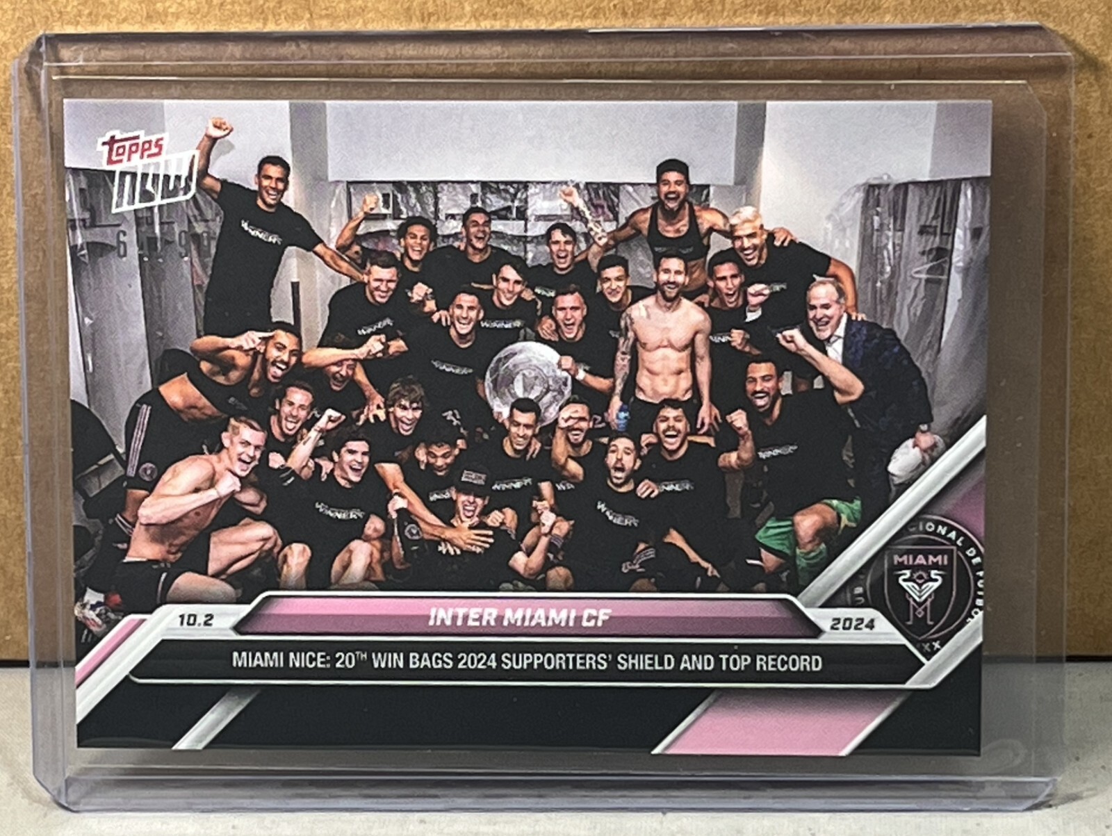 2024 TOPPS NOW MLS #140 INTER MIAMI CF LIONEL MESSI Black Parallel 64/99