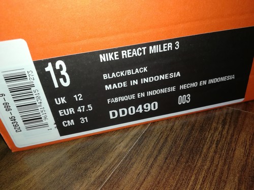 Nike Herren Schuhe React Miler 3 DD0490-003 Sneaker Laufen Sport Gym Neu 47,5 - Bild 3 von 9