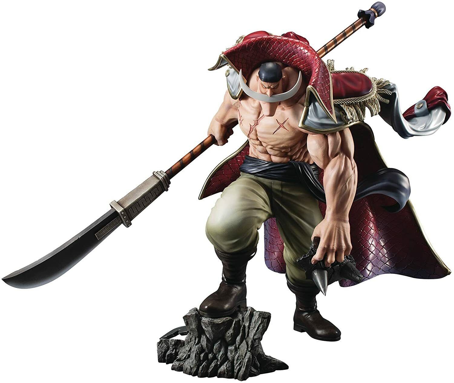  Whitebeard Edward Newgate Big,Japanese Anime  Cosplay,59inches,for Collection,Display, Plastic, Black : Sports & Outdoors