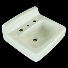 Vintage 20.375 in. White Cast Iron American Standard Wall Sink