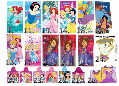 Disney Princess Badetuch, Strandtuch, Poncho, Kapuzenhandtuch
