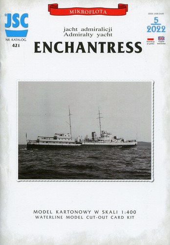 Yate HMS ENCANTRESS Admiralty - Tarjeta de línea de flotación modelo # 1/400 # JSC421 - Imagen 7 de 7