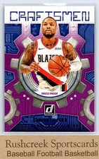 2021-22 Donruss #9 Damian Lillard Purple Craftsmen