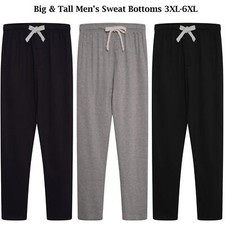 Redtag Mens Big & Tall Elasticated Waist Open Hem Sweat Trousers Jogging Bottoms