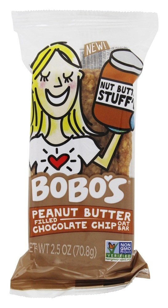 BoboS Oat Peanut Butter Filled Chocolate Chip Filled Oat Bar 25 Oz Pack Of 4 3990₽