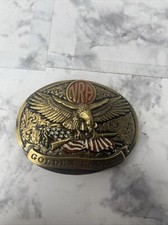 Vintage NRA Golden Eagles Belt Buckle Limited Edition 930741 Made In USA