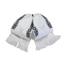 White Mono Mexican Charro Flor Camisa Charra