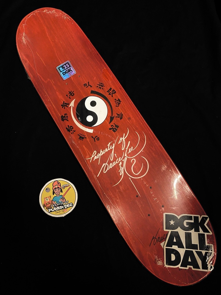 RARE Bruce Lee Golden Dragon Lenticular Holographic DGK Skateboard