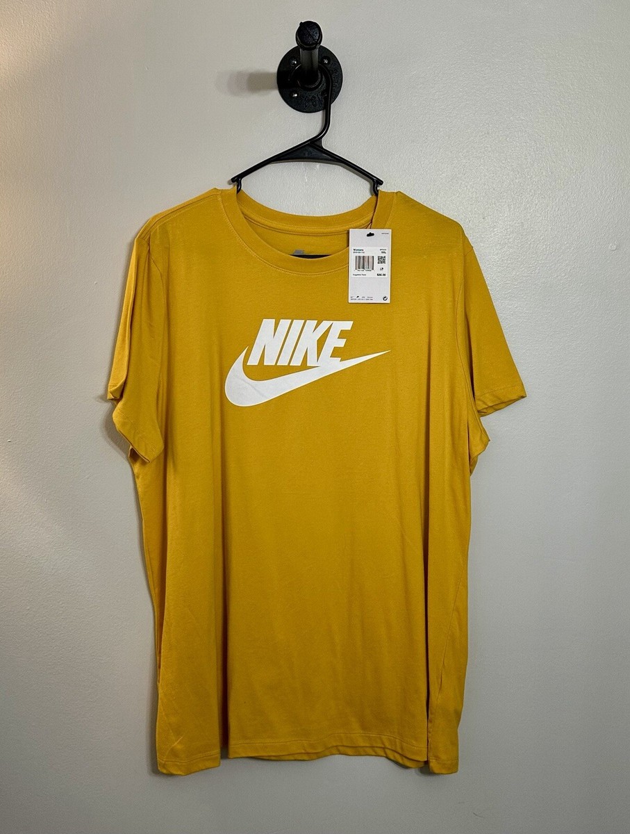 Nike Women's The Nike Tee, Size XXL, Gold Yellow Color, New With
