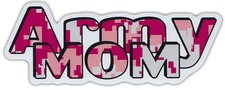 Military Car Magnets: ARMY MOM Digital Camouflage Design United States Army