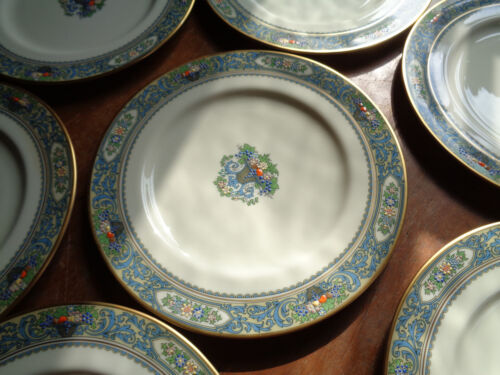 Set of 12 LENOX AUTUMN Fine China Dinner Plates Vintage Gold Backstamp 10.5” - Bild 8 von 9