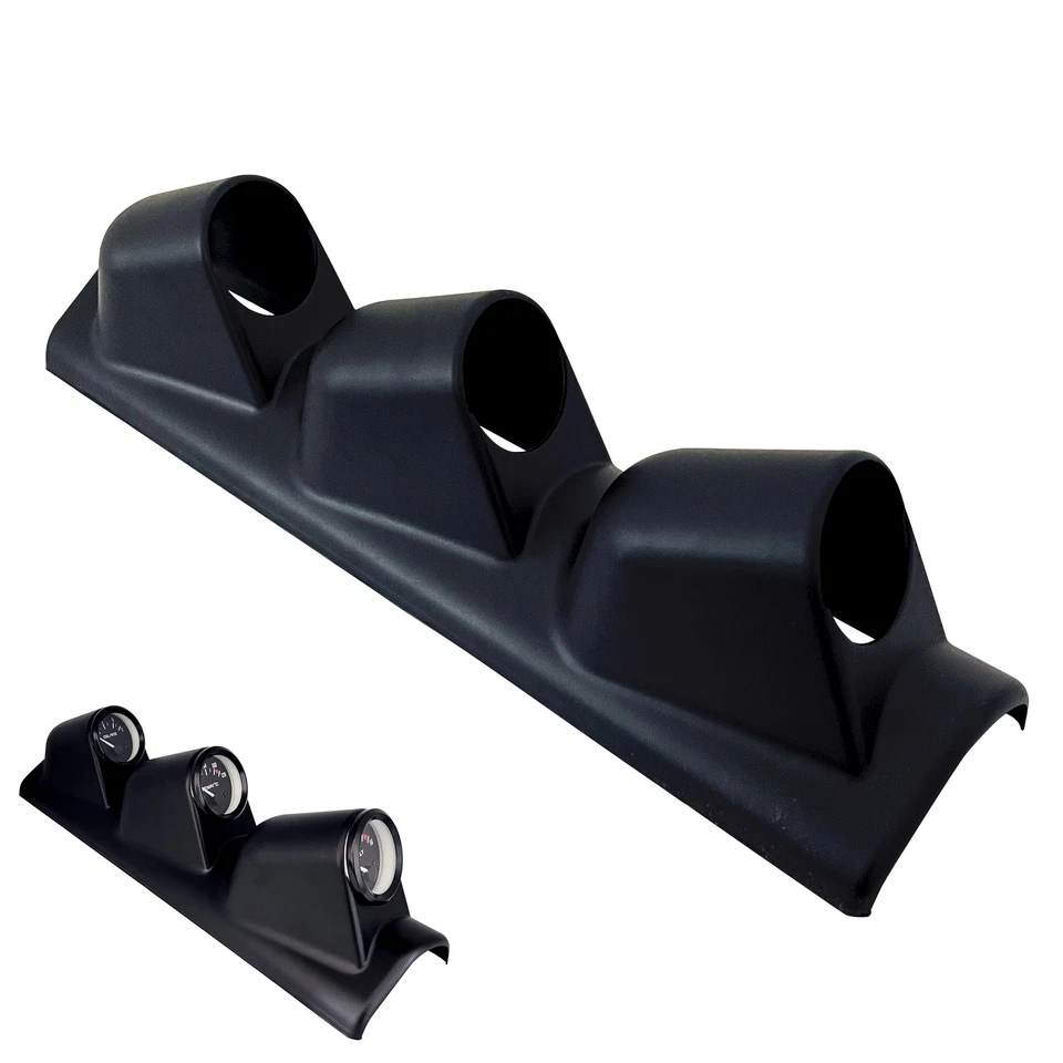 Universal 2" 52mm Triple 3 Agujeros Calibre A Medidor Pod Soporte Pantalla Carrera Foto 3 de 4